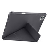 Honor Pad 10 12.1 Kılıf Zore Tri Folding Kalem Bölmeli Standlı Kılıf Siyah