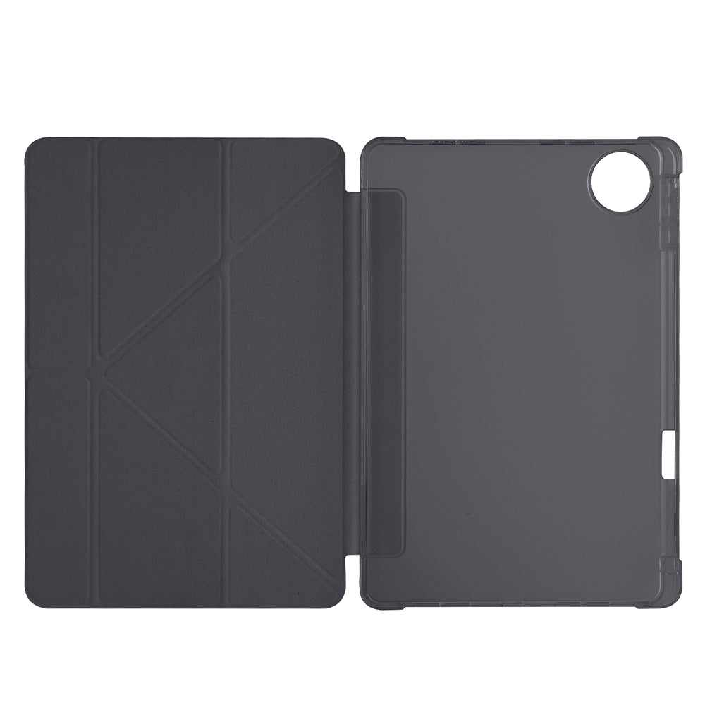 Honor Pad 10 12.1 Kılıf Zore Tri Folding Kalem Bölmeli Standlı Kılıf Siyah