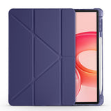 Honor Pad 10 12.1 Kılıf Zore Tri Folding Kalem Bölmeli Standlı Kılıf Siyah