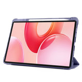 Honor Pad 10 12.1 Kılıf Zore Tri Folding Kalem Bölmeli Standlı Kılıf Siyah