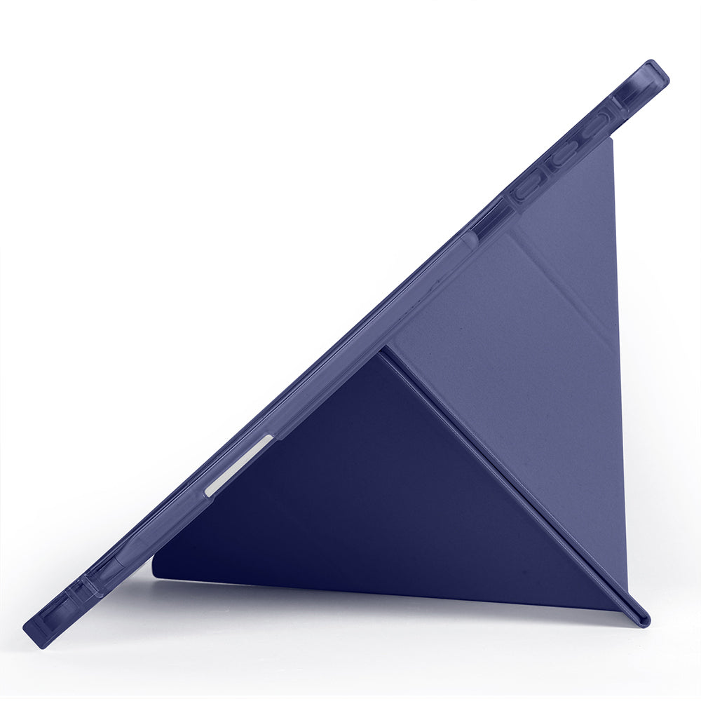Honor Pad 10 12.1 Kılıf Zore Tri Folding Kalem Bölmeli Standlı Kılıf Siyah