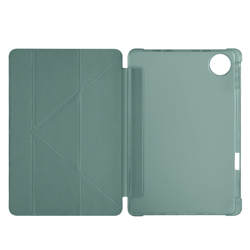 Honor Pad 10 12.1 Kılıf Zore Tri Folding Kalem Bölmeli Standlı Kılıf Siyah