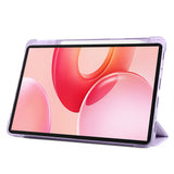 Honor Pad 10 12.1 Kılıf Zore Tri Folding Kalem Bölmeli Standlı Kılıf Siyah
