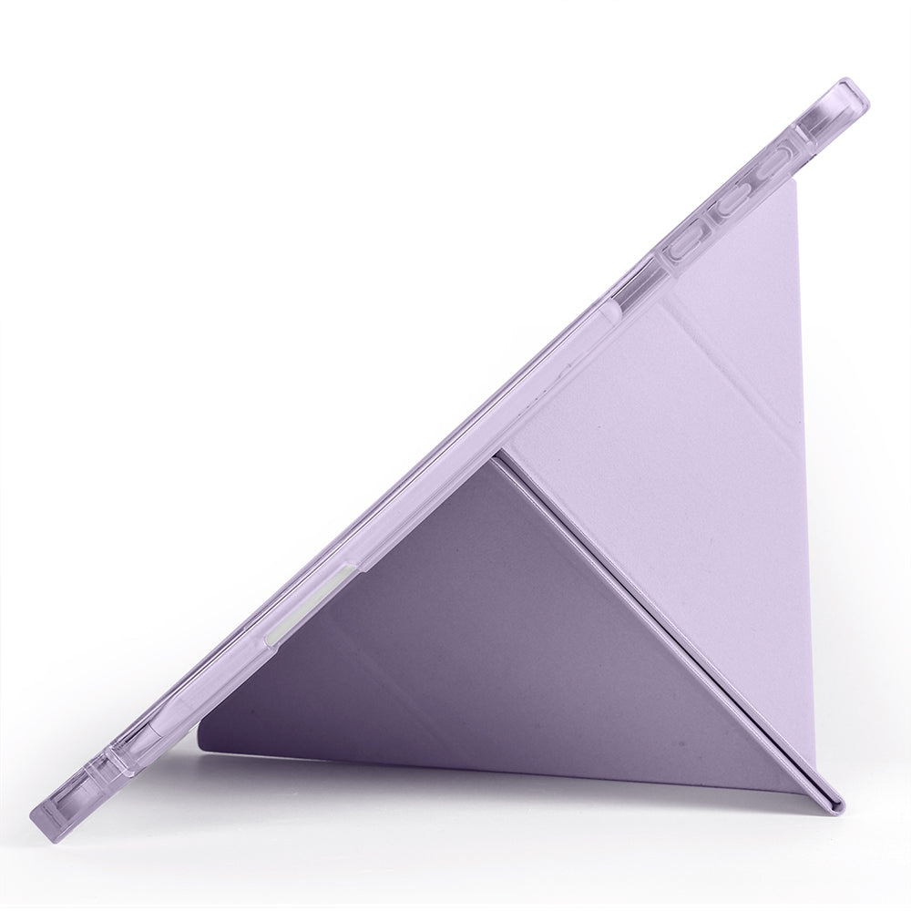 Honor Pad 10 12.1 Kılıf Zore Tri Folding Kalem Bölmeli Standlı Kılıf Siyah