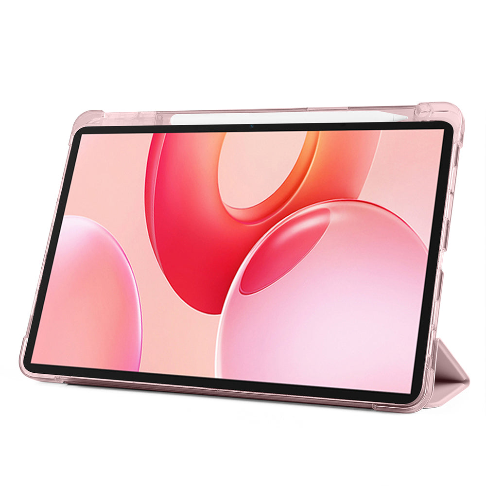 Honor Pad 10 12.1 Kılıf Zore Tri Folding Kalem Bölmeli Standlı Kılıf Siyah