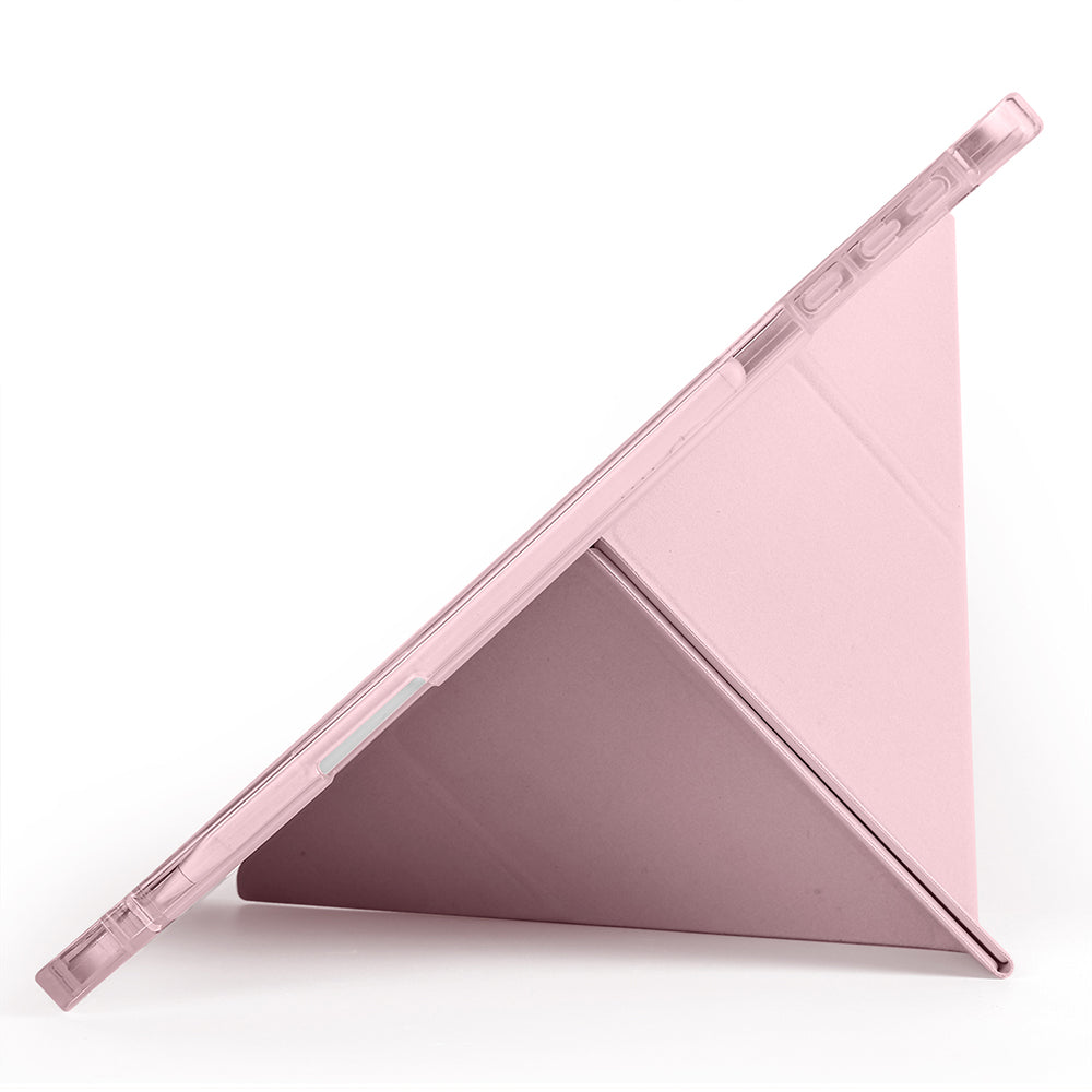 Honor Pad 10 12.1 Kılıf Zore Tri Folding Kalem Bölmeli Standlı Kılıf Siyah