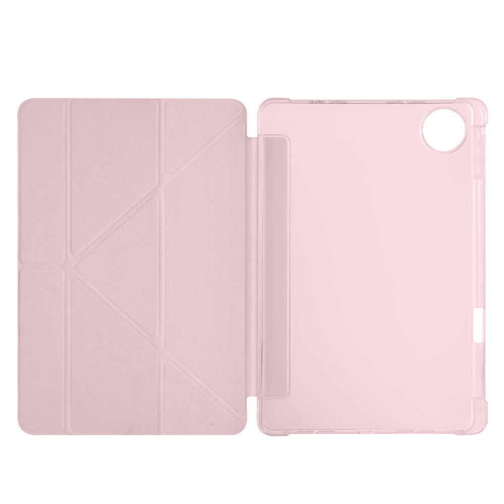 Honor Pad 10 12.1 Kılıf Zore Tri Folding Kalem Bölmeli Standlı Kılıf Siyah