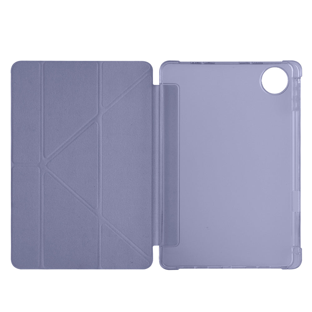 Honor Pad 10 12.1 Kılıf Zore Tri Folding Kalem Bölmeli Standlı Kılıf Mor
