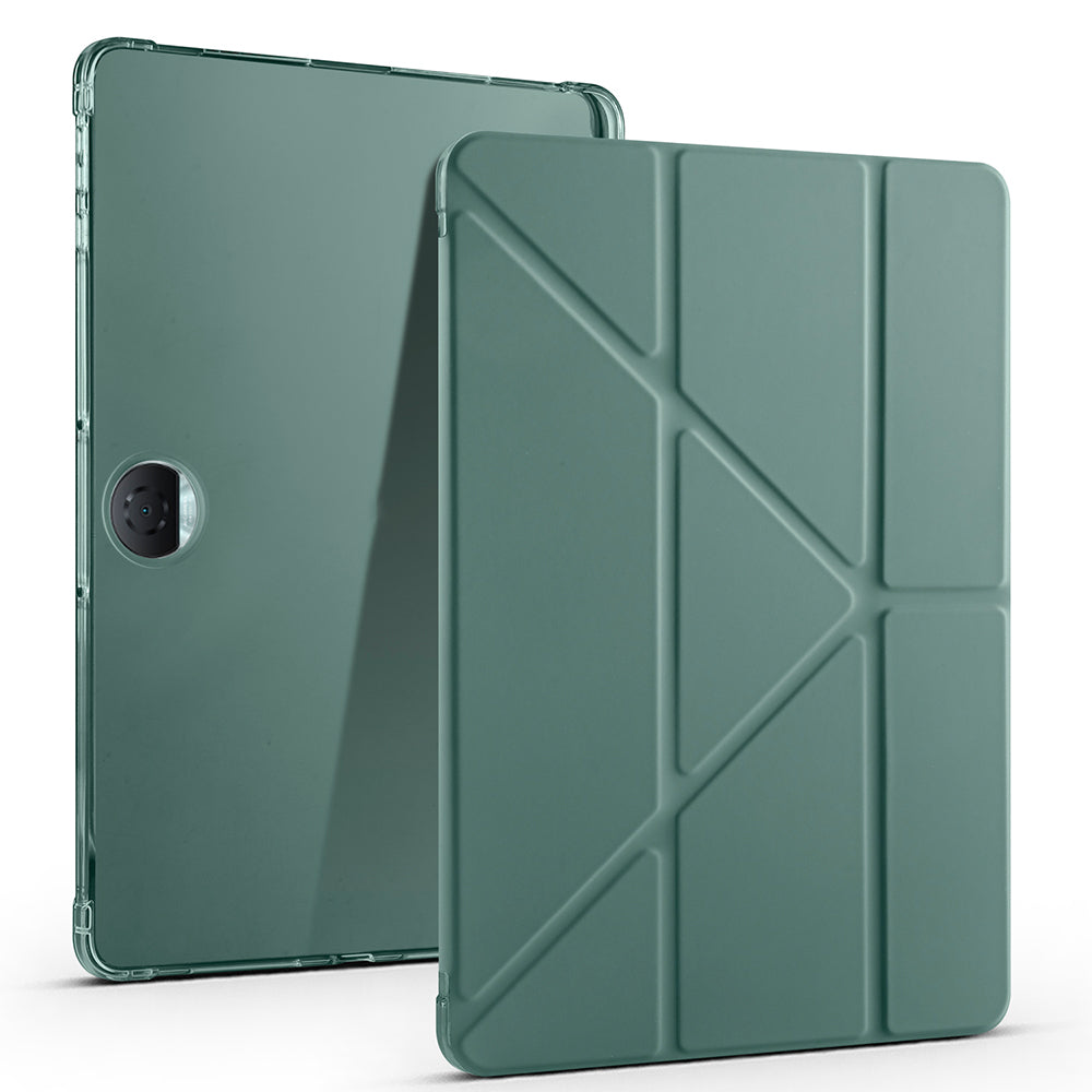 Honor Pad 9 Kılıf Zore Tri Folding Kalem Bölmeli Standlı Kılıf Rose Gold
