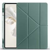 Honor Pad 9 Kılıf Zore Tri Folding Kalem Bölmeli Standlı Kılıf Lila