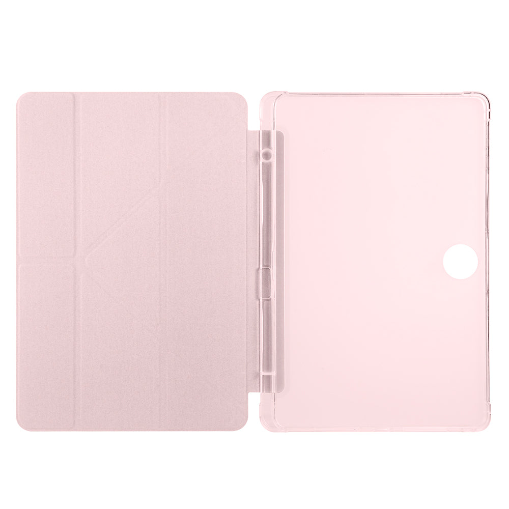Honor Pad 9 Kılıf Zore Tri Folding Kalem Bölmeli Standlı Kılıf Lila