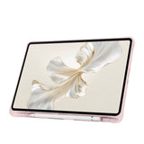 Honor Pad 9 Kılıf Zore Tri Folding Kalem Bölmeli Standlı Kılıf Mor