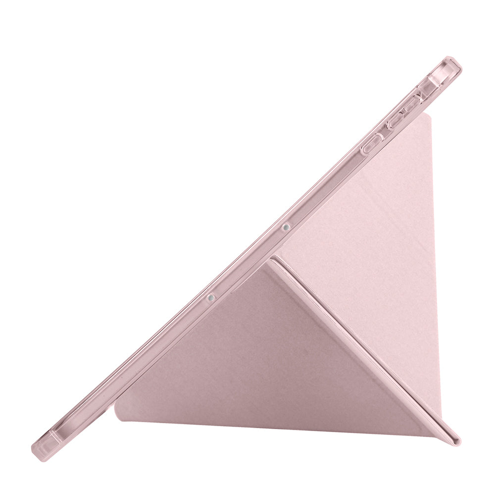 Honor Pad 9 Kılıf Zore Tri Folding Kalem Bölmeli Standlı Kılıf Mavi