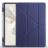 Honor Pad 9 Kılıf Zore Tri Folding Kalem Bölmeli Standlı Kılıf Lila