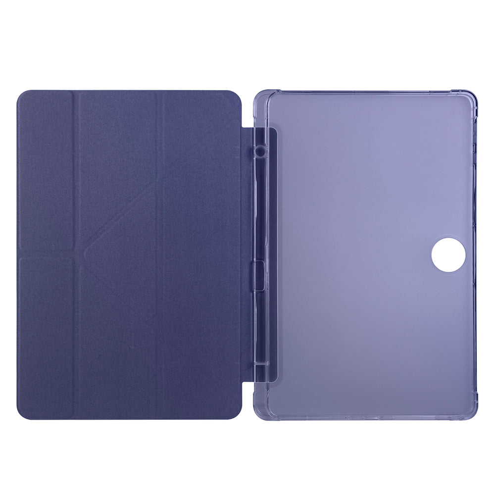 Honor Pad 9 Kılıf Zore Tri Folding Kalem Bölmeli Standlı Kılıf Lila