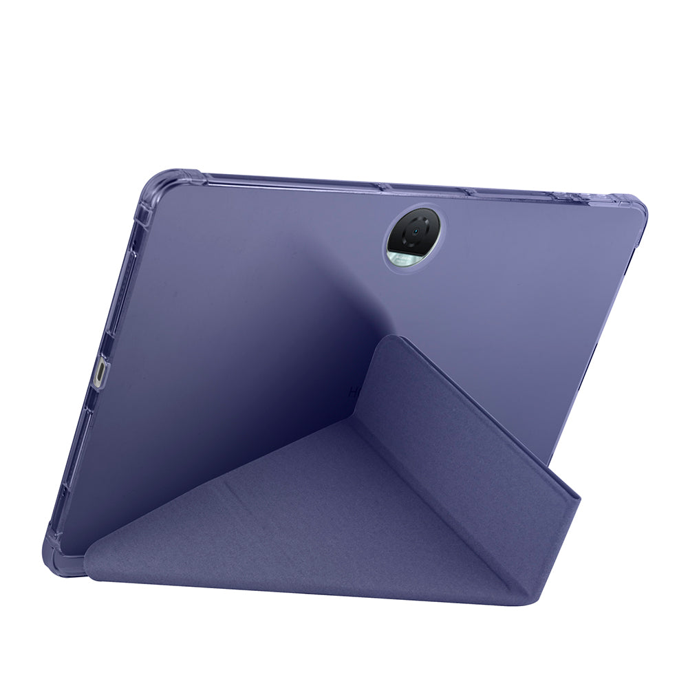 Honor Pad 9 Kılıf Zore Tri Folding Kalem Bölmeli Standlı Kılıf Lila