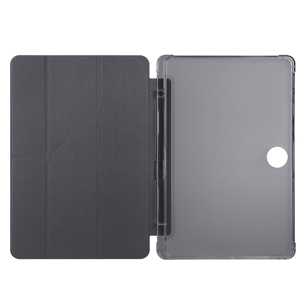 Honor Pad 9 Kılıf Zore Tri Folding Kalem Bölmeli Standlı Kılıf Lila