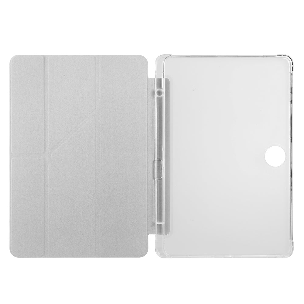 Honor Pad 9 Kılıf Zore Tri Folding Kalem Bölmeli Standlı Kılıf Lila