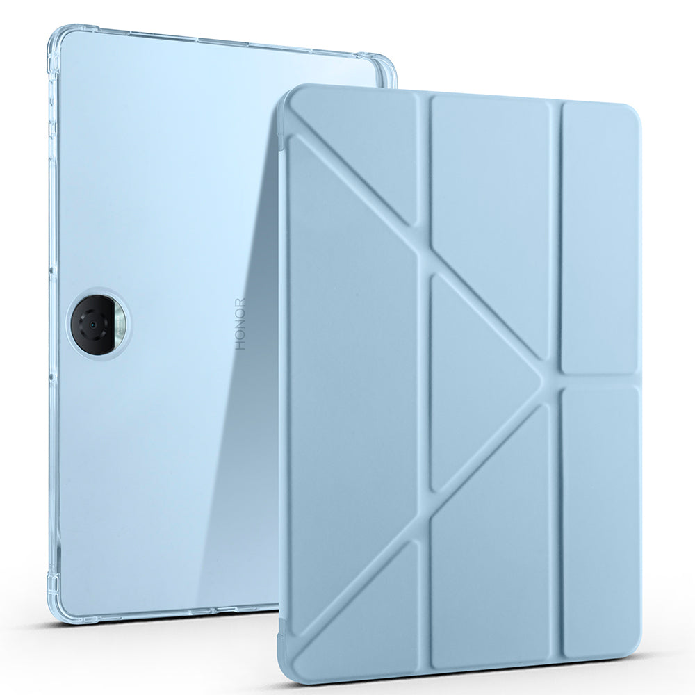 Honor Pad 9 Kılıf Zore Tri Folding Kalem Bölmeli Standlı Kılıf Lila
