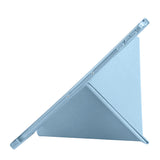 Honor Pad 9 Kılıf Zore Tri Folding Kalem Bölmeli Standlı Kılıf Mavi
