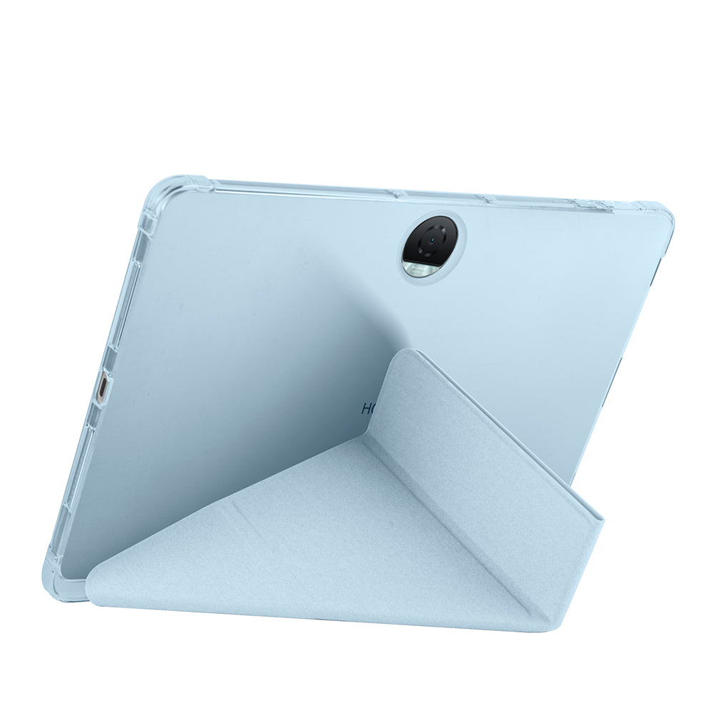 Honor Pad 9 Kılıf Zore Tri Folding Kalem Bölmeli Standlı Kılıf Lila