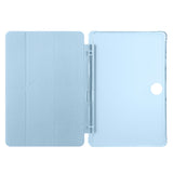 Honor Pad 9 Kılıf Zore Tri Folding Kalem Bölmeli Standlı Kılıf Lila
