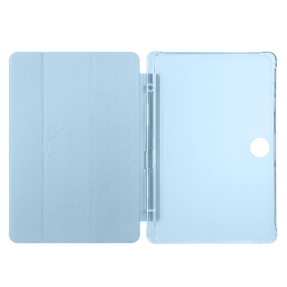 Honor Pad 9 Kılıf Zore Tri Folding Kalem Bölmeli Standlı Kılıf Lila