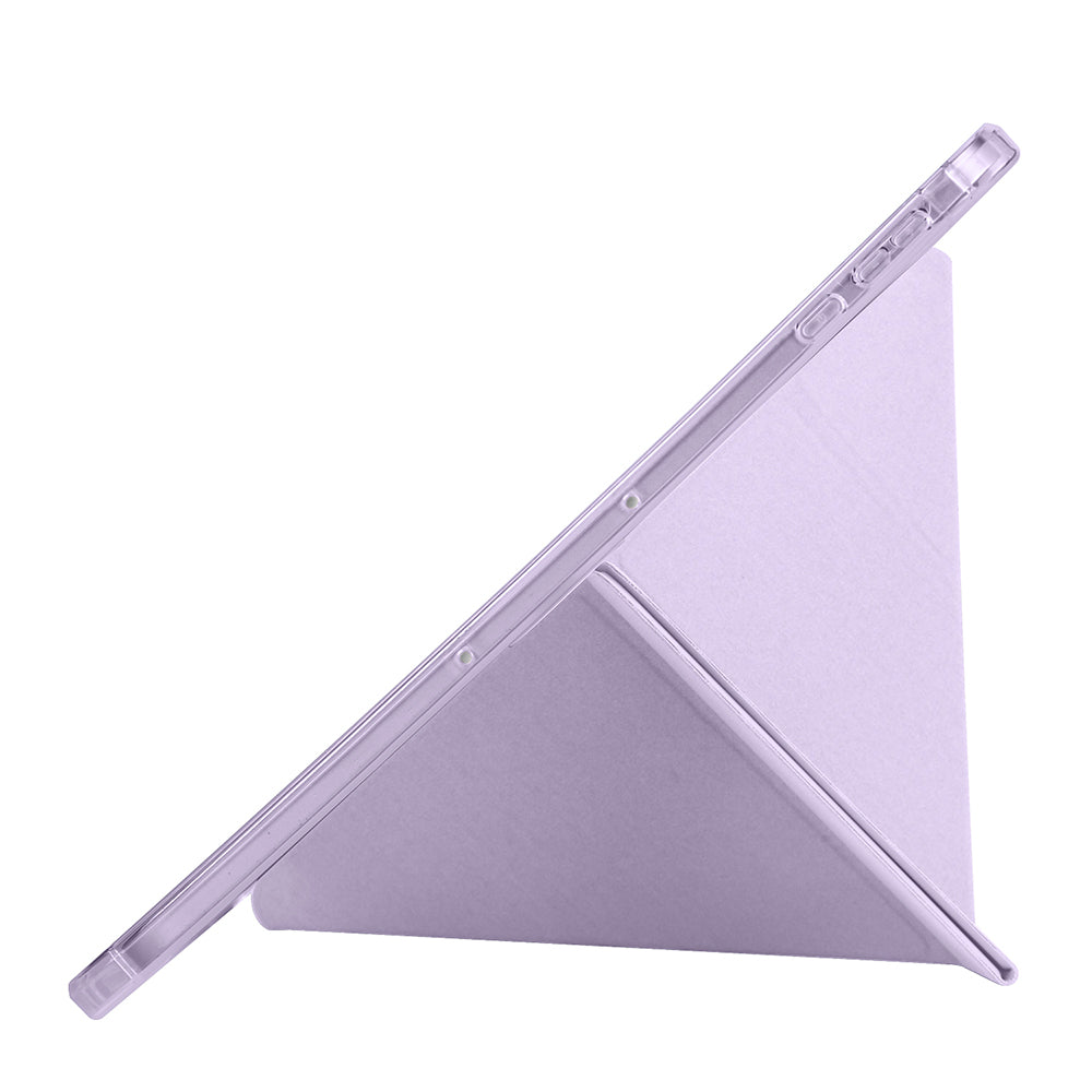 Honor Pad 9 Kılıf Zore Tri Folding Kalem Bölmeli Standlı Kılıf Rose Gold
