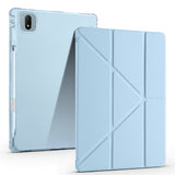 Honor Pad GT Pro Kılıf Zore Tri Folding Kalem Bölmeli Standlı Kılıf Mavi