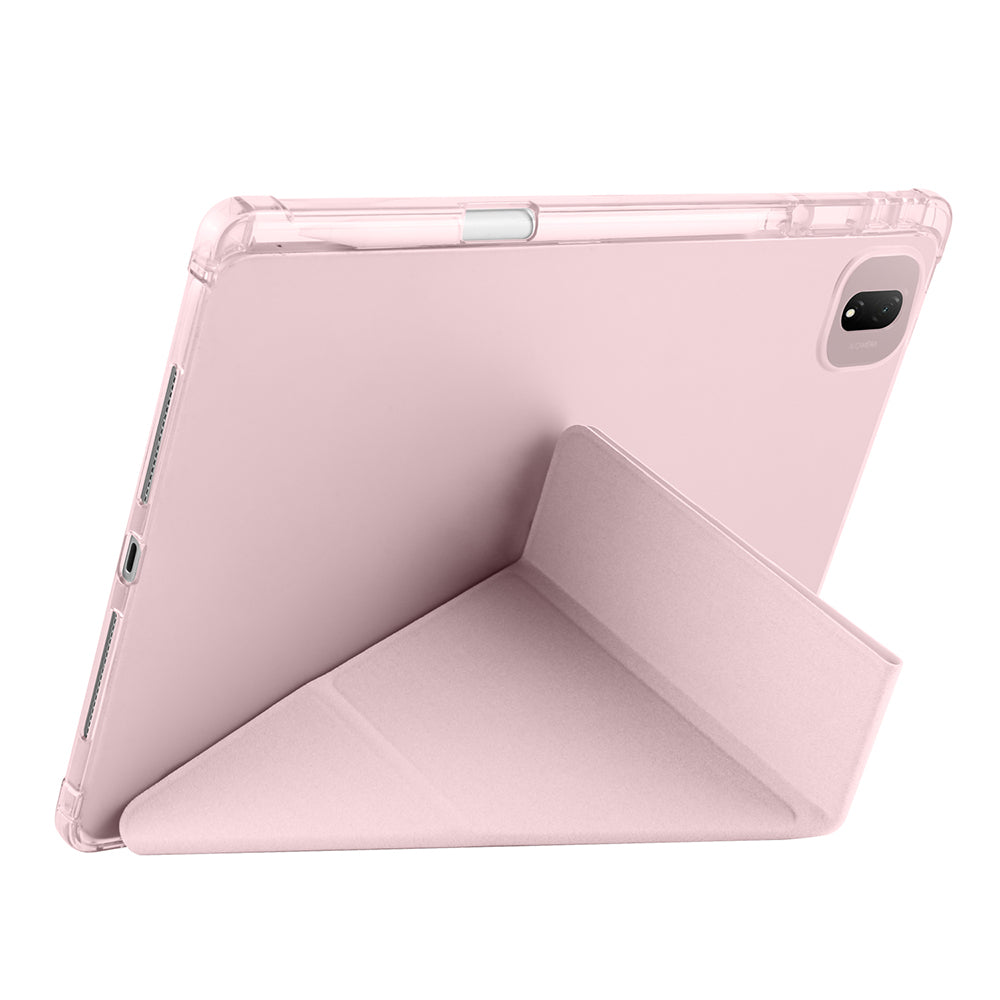 Honor Pad GT Pro Kılıf Zore Tri Folding Kalem Bölmeli Standlı Kılıf Mavi