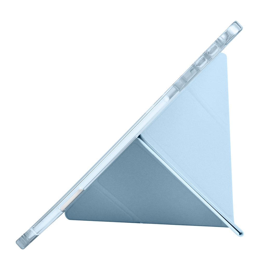 Honor Pad V9 Kılıf Zore Tri Folding Kalem Bölmeli Standlı Kılıf Rose Gold
