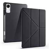 Honor Pad V9 Kılıf Zore Tri Folding Kalem Bölmeli Standlı Kılıf Siyah