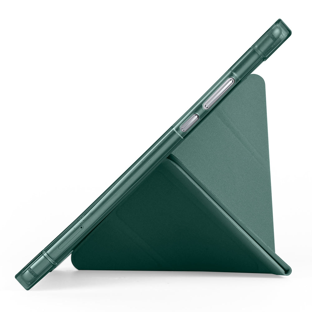 Honor Pad X7 8.7 Kılıf Tri Folding Kalem Bölmeli Standlı Kılıf Koyu Yeşil