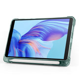Honor Pad X7 8.7 Kılıf Tri Folding Kalem Bölmeli Standlı Kılıf Mavi