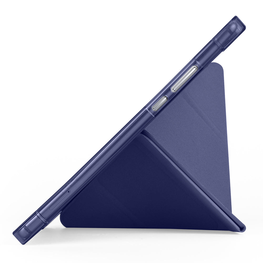Honor Pad X7 8.7 Kılıf Tri Folding Kalem Bölmeli Standlı Kılıf Lila