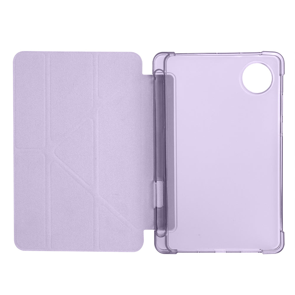Honor Pad X7 8.7 Kılıf Tri Folding Kalem Bölmeli Standlı Kılıf Mavi