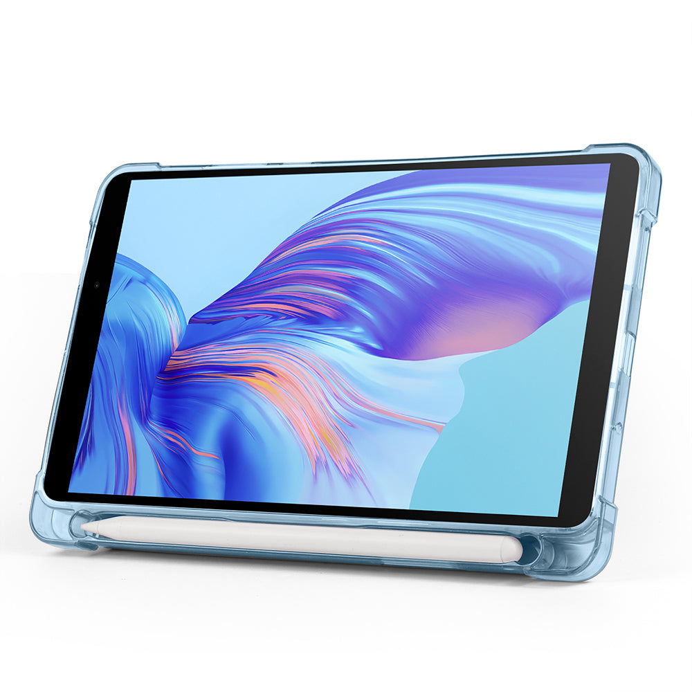 Honor Pad X7 8.7 Kılıf Tri Folding Kalem Bölmeli Standlı Kılıf Mavi