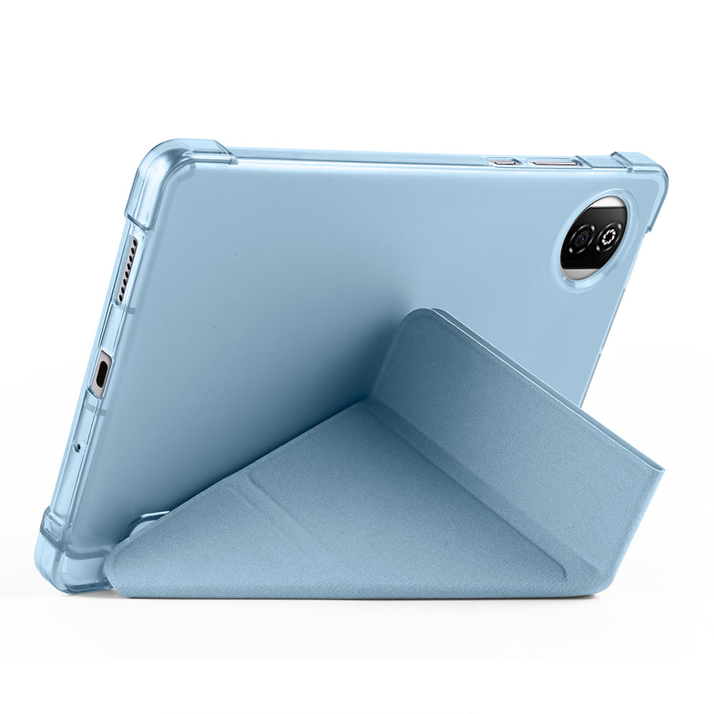 Honor Pad X7 8.7 Kılıf Tri Folding Kalem Bölmeli Standlı Kılıf Lacivert