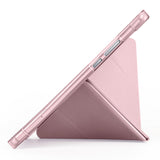 Honor Pad X7 8.7 Kılıf Tri Folding Kalem Bölmeli Standlı Kılıf Mavi