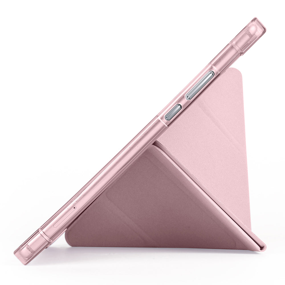 Honor Pad X7 8.7 Kılıf Tri Folding Kalem Bölmeli Standlı Kılıf Lila
