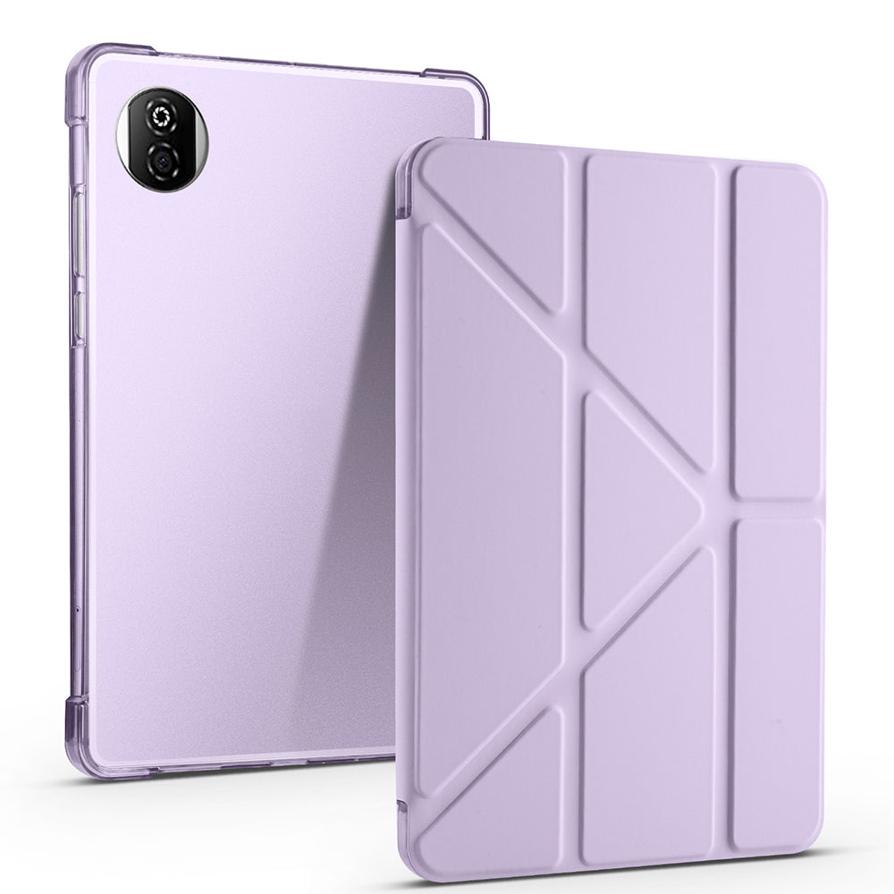 Honor Pad X7 8.7 Kılıf Tri Folding Kalem Bölmeli Standlı Kılıf Lila