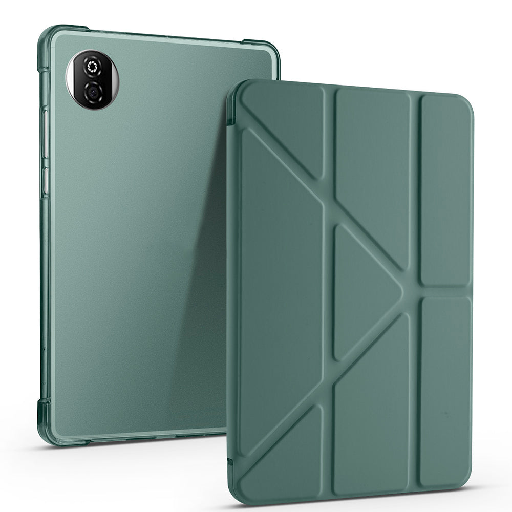 Honor Pad X7 8.7 Kılıf Tri Folding Kalem Bölmeli Standlı Kılıf Koyu Yeşil