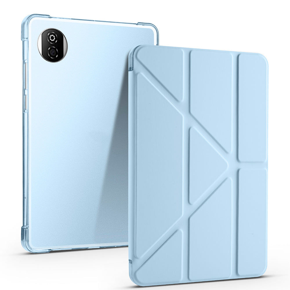 Honor Pad X7 8.7 Kılıf Tri Folding Kalem Bölmeli Standlı Kılıf Mavi