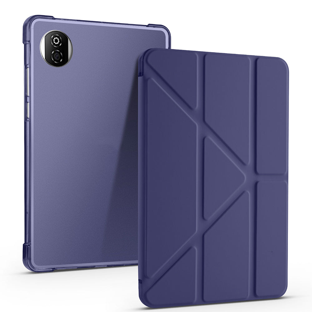 Honor Pad X7 8.7 Kılıf Tri Folding Kalem Bölmeli Standlı Kılıf Lacivert