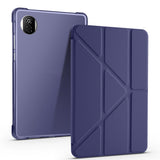Honor Pad X7 8.7 Kılıf Tri Folding Kalem Bölmeli Standlı Kılıf Lacivert