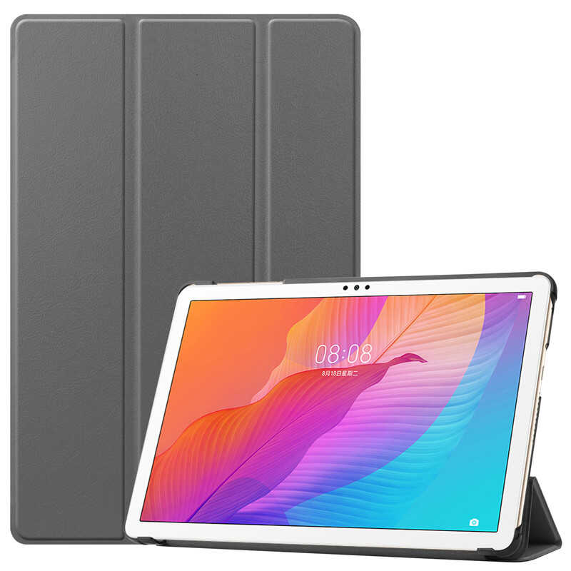 Honor Pad X8 Zore Smart Cover Standlı 1-1 Kılıf Gri