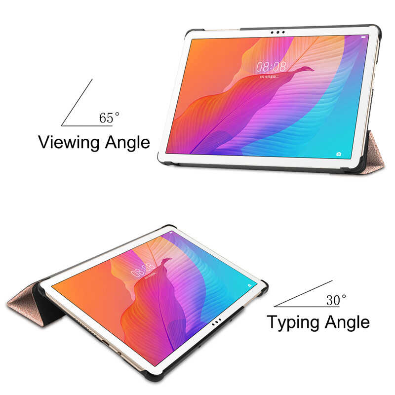 Honor Pad X8 Zore Smart Cover Standlı 1-1 Kılıf Gri