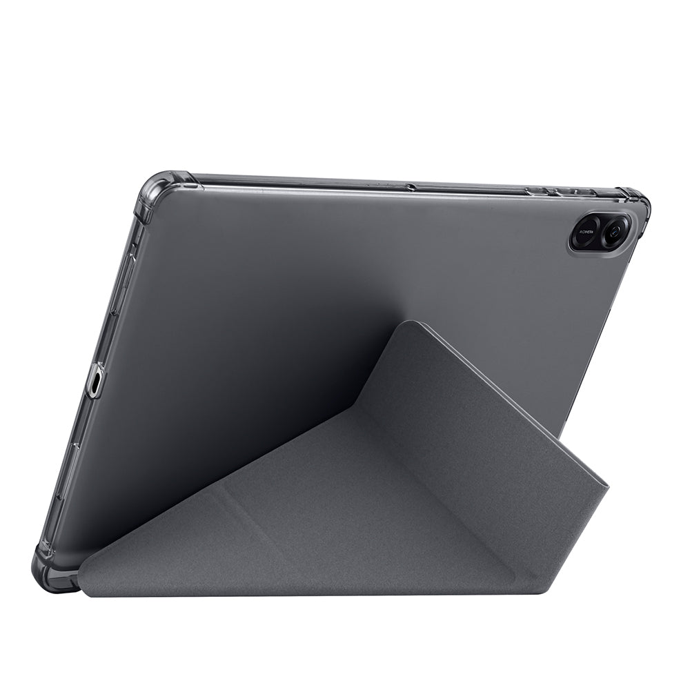 Honor Pad X8A Kılıf Zore Tri Folding Kalem Bölmeli Standlı Kılıf Rose Gold