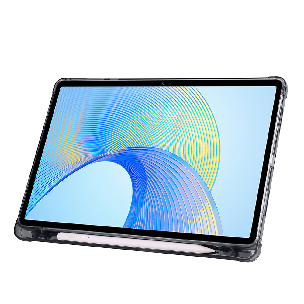 Honor Pad X8A Kılıf Zore Tri Folding Kalem Bölmeli Standlı Kılıf Rose Gold
