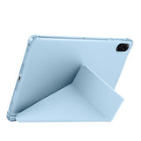 Honor Pad X8A Kılıf Zore Tri Folding Kalem Bölmeli Standlı Kılıf Rose Gold